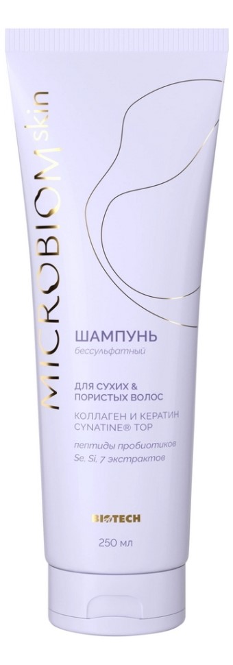Шампунь для сухих и пористых волос МICROBIOM SKIN